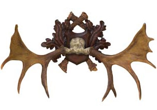 Cast Resin Moose Antlers