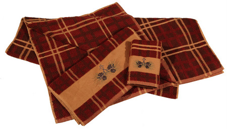 Pinecone Bath Towel Set