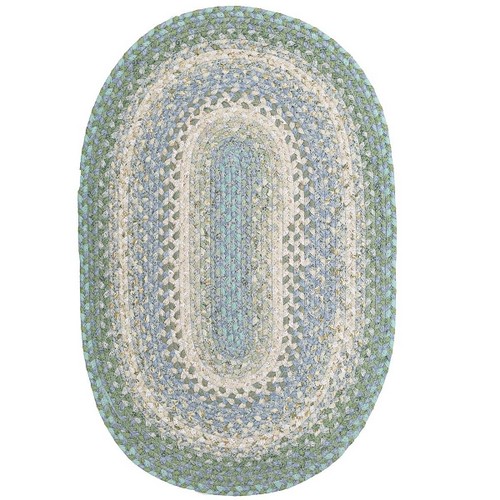 Baja Blue Cotton Braided Rug