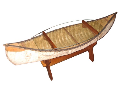 Birch Bark Canoe Coffee Table