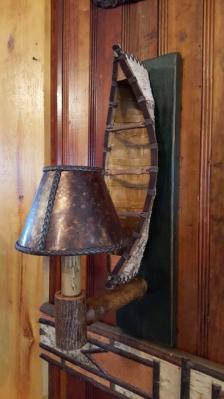 Birch Canoe Sconce