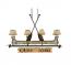 Personalized Birch Canoe Chandelier 4