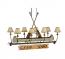 Personalized Birch Canoe Chandelier 1