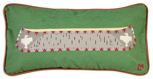 Birch Canoe Pillow - Canvas