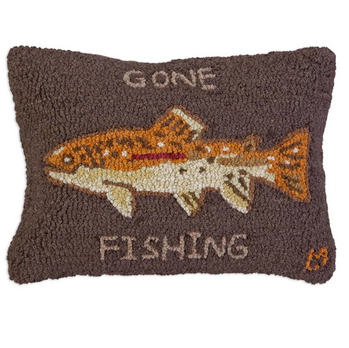 Gone Fishing Pillow