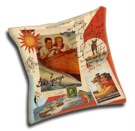 Personalized Lake Pillow