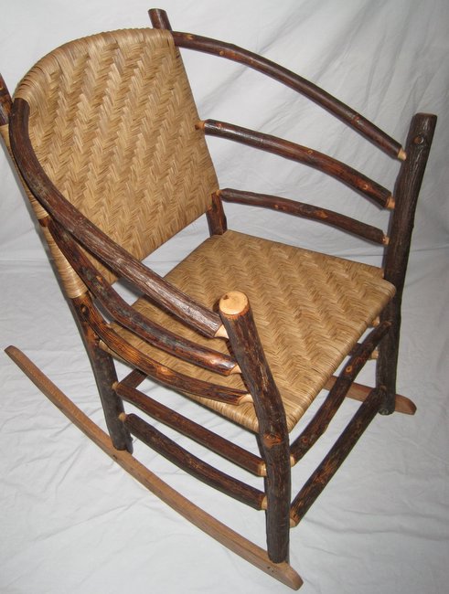 Caned Hickory Hoop Rocker