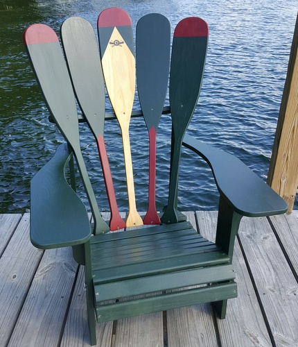 Canoe Paddle Adirondack Chair