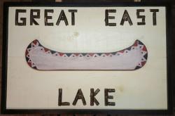 Twig Letter Canoe Sign