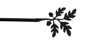 Acorn & Oak Leaves Curtain Rod