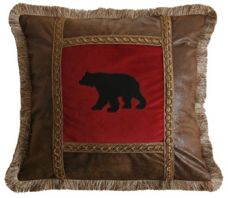 Applique Bear Pillow