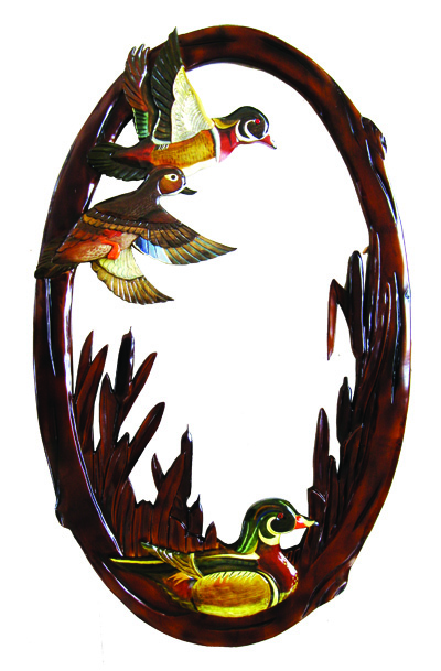 Carved Duck Mirror