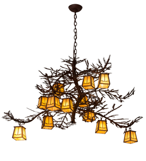 Pine Branch Valley View 12 LT Chandelier