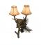 Pine Wood Wall Sconce 1