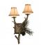 Pine Wood Wall Sconce 2