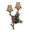 Pine Wood Wall Sconce