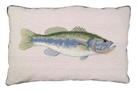 Needlepoint Bass Pillow