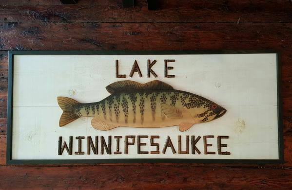 Large Custom Twig and Bass Sign