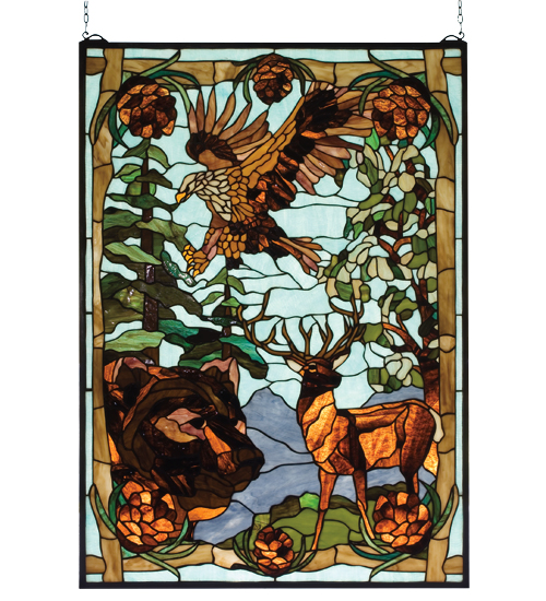 Wilderness Stained Glass Window