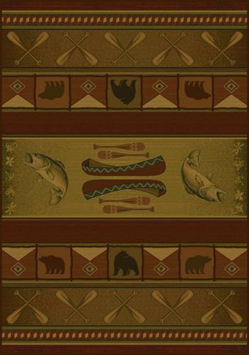 Colorado Lodge Canoe Rug