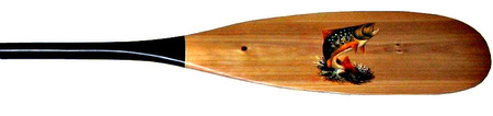 Canoe Paddle with Fish Painting