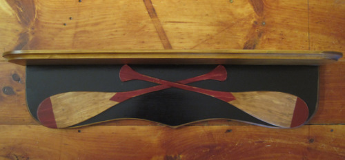 Canoe Paddles Shelf