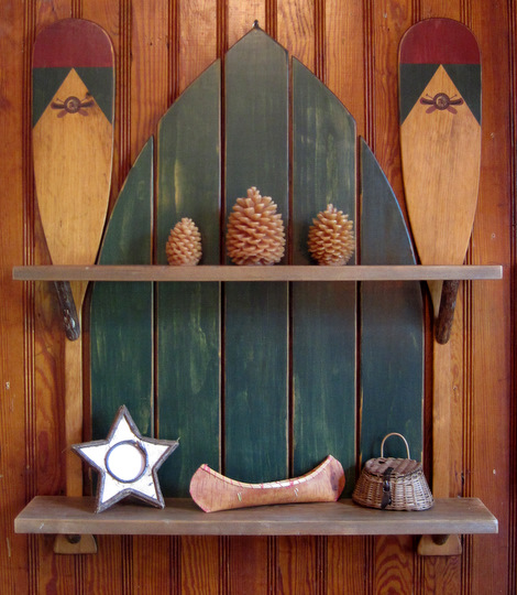 Boat Paddles Shelf