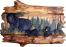 Bear Family Carving Coat Rack 2